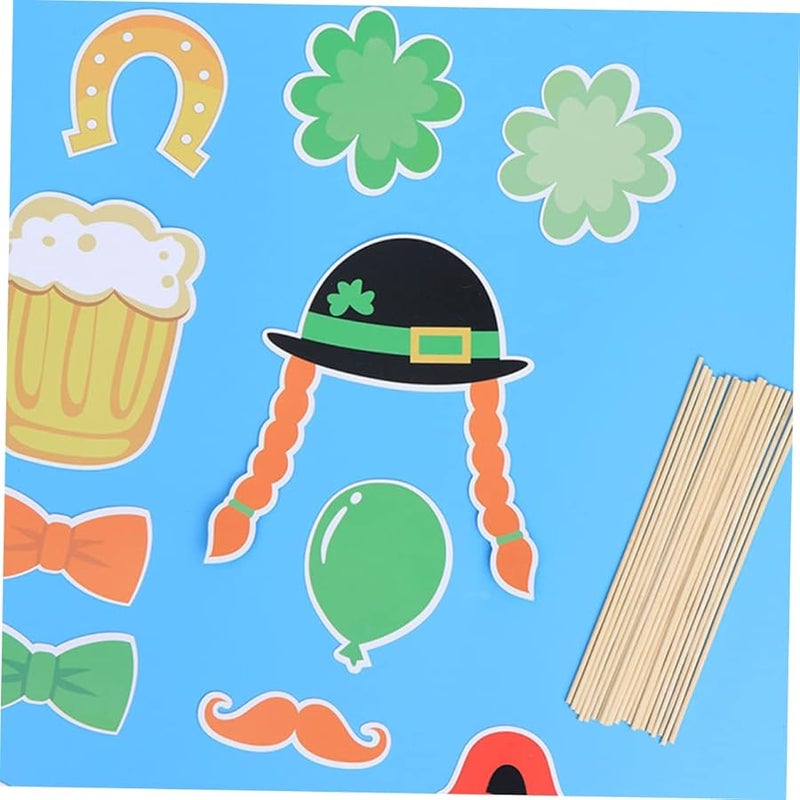 Saint Patricks Day Handheld Photo Props Set Fun Frame For Party Photography - Image 4